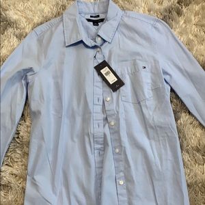 Tommy Hilfiger blue button down shirt